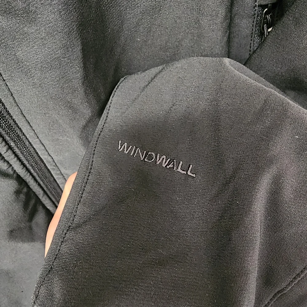 The North Face Windwall Softshell Black‎ Jacket Full Zip Size Medium
